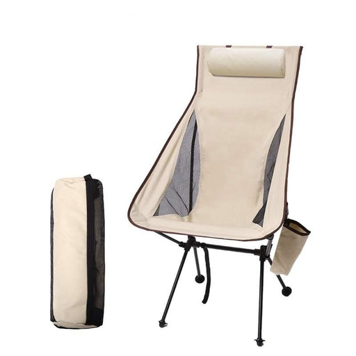 folding camping chair with headrest - MRSLM