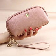 Tassel leather wristlet wallet, view 7 - MRSLM