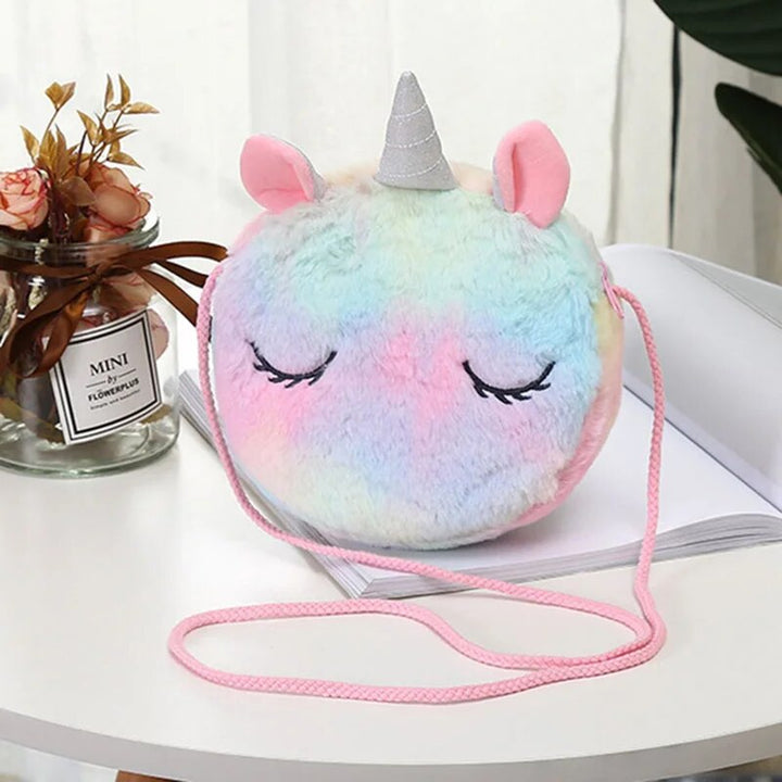 Magical Unicorn Plush Shoulder Bag for Fashionable Kids