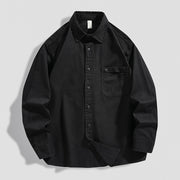 Men's heavy cotton long-sleeved shirt, view 5 - MRSLM