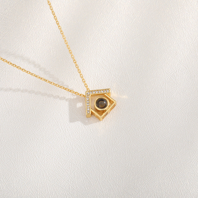 photo projector couple pet necklace, view 6 - MRSLM