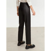 ankle-length pu leather pants, view 5 - MRSLM