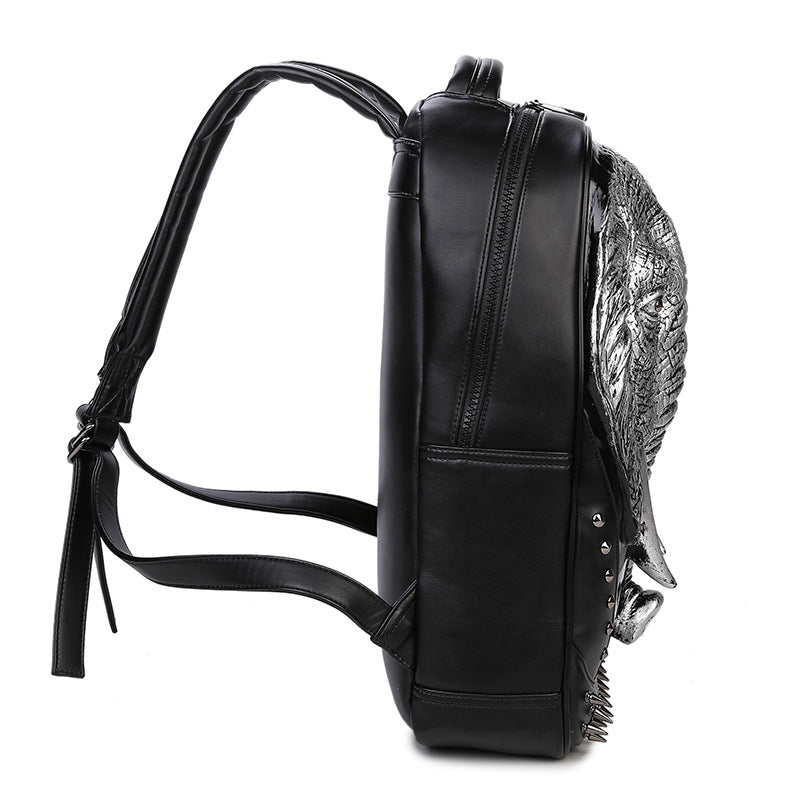pu student schoolbag backpack, view 7 - MRSLM