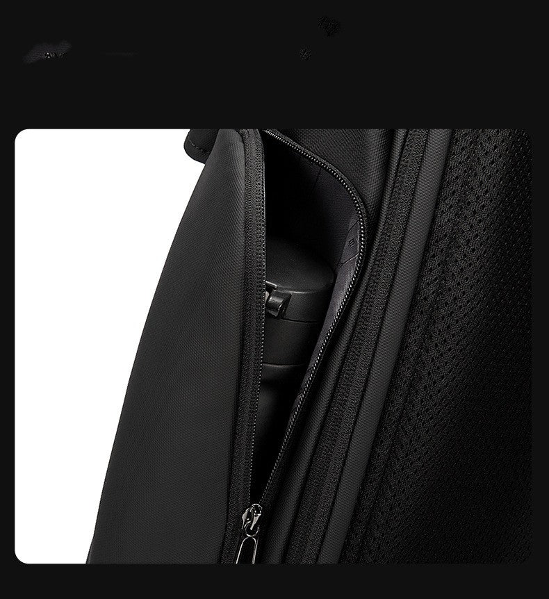 men's leisure business backpack, view 3 - MRSLM