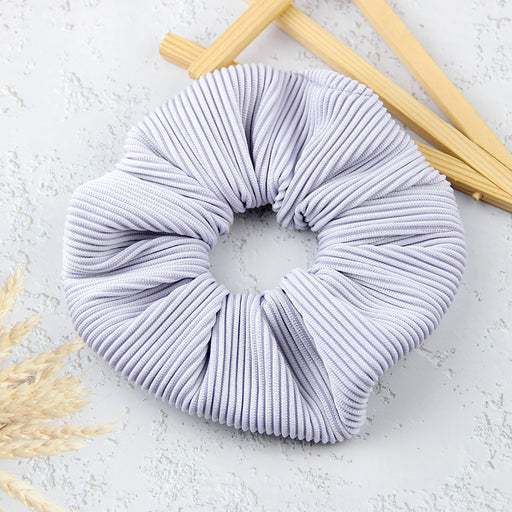 oversized pleated striped scrunchie, view 6 - MRSLM