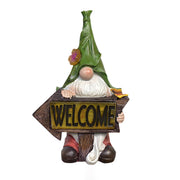 solar resin garden statue lamp, view 5 - MRSLM