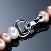 Natural freshwater long pearl necklace, view 3 - MRSLM