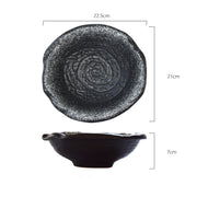 irregular ceramic bowl large deep bowl, view 9 - MRSLM