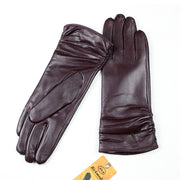 women's retro sheepskin riding gloves, view 3 - MRSLM