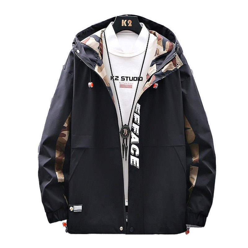 Men's plus size slim fit casual coat, view 5 - MRSLM