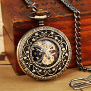 hollow carved mechanical pocket watch, view 2 - MRSLM