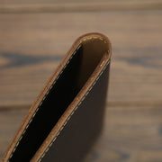 genuine leather passport wallet, view 3 - MRSLM