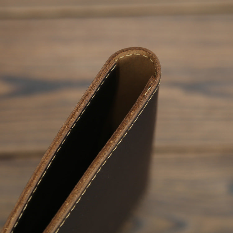 genuine leather passport wallet, view 3 - MRSLM