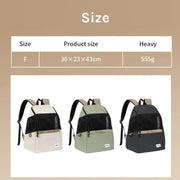 breathable canvas lightweight cat backpack, view 9 - MRSLM