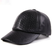 leather dome cap, embossed pattern - MRSLM