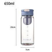 minimalist sports water bottle with tea separator, view 9 - MRSLM
