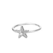 zircon starfish ring, view 2 - MRSLM