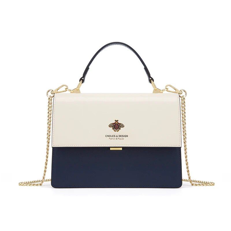 square leather shoulder bag, view 7 - MRSLM
