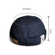 adjustable denim beanie skull cap, view 7 - MRSLM