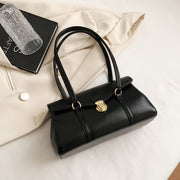 retro PU tote bag for women, view 2 - MRSLM