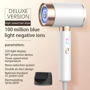 wireless rechargeable leafless hair dryer, view 3 - MRSLM