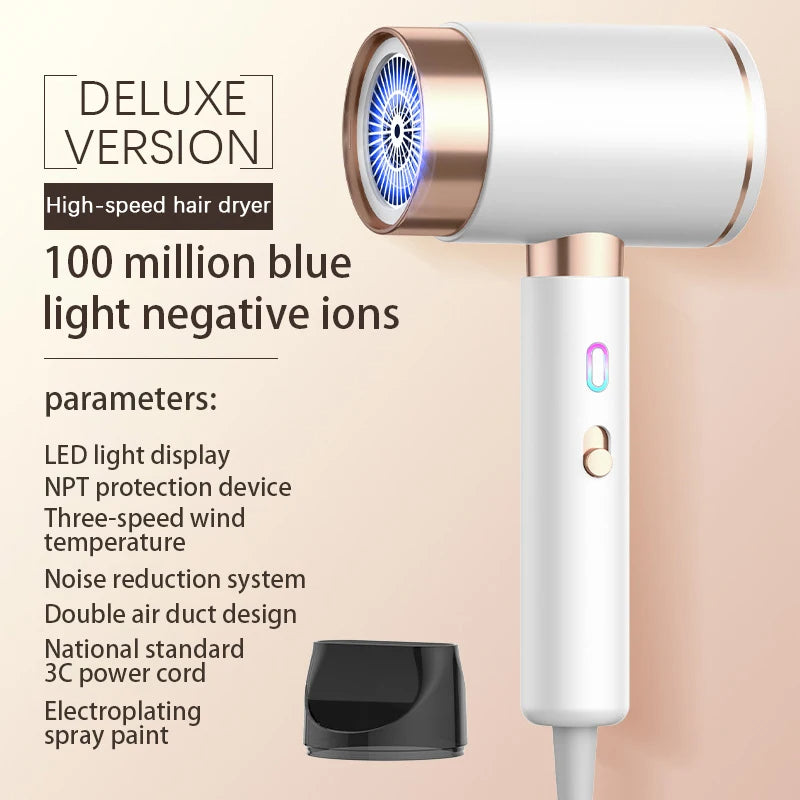 wireless rechargeable leafless hair dryer, view 3 - MRSLM
