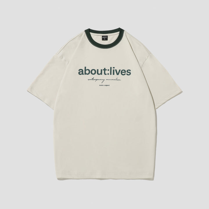 Simple Multicolor Printing Round Neck Short Sleeve T-shirt For Men