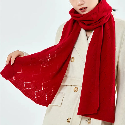 women's merino wool knit scarf - MRSLM