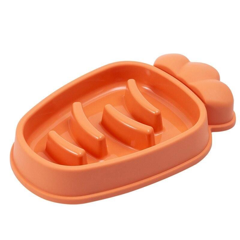 carrot design slow feeder bowl, view 6 - MRSLM