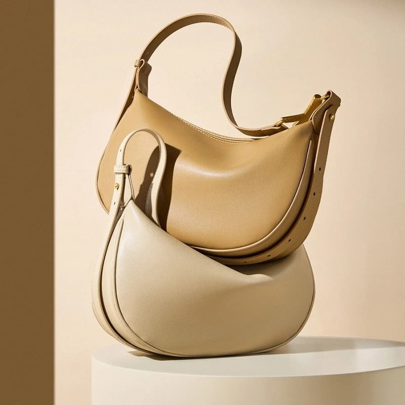 soft leather dumpling crossbody bag, view 9 - MRSLM