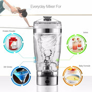 electric USB rechargeable protein shaker cup, view 3 - MRSLM