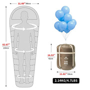 lightweight mummy sleeping bag, view 7 - MRSLM