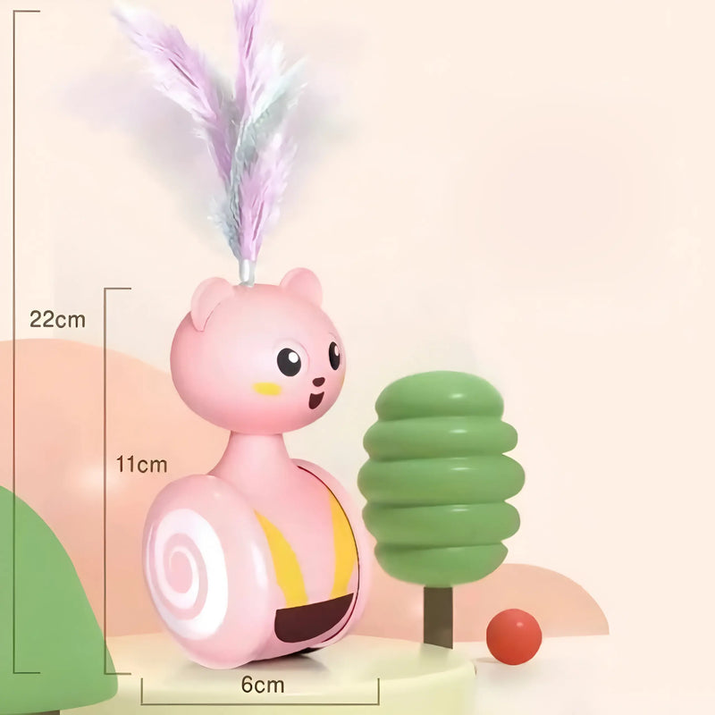 interactive cat tumbler toy, view 4 - MRSLM