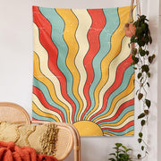 retro sunshine tapestry, view 3 - MRSLM