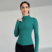 women's full zip running jacket, view 9 - MRSLM