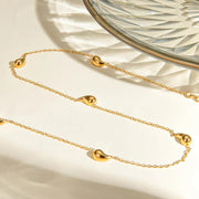 water drop necklace, view 4 - MRSLM