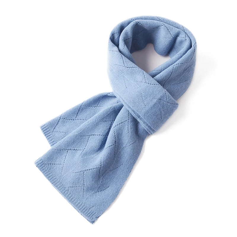 women's merino wool knit scarf, view 5 - MRSLM