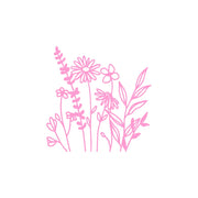 wildflower vinyl car stickers, view 2 - MRSLM