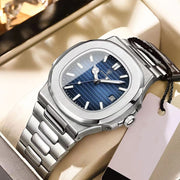 square quartz men's watch, view 8 - MRSLM