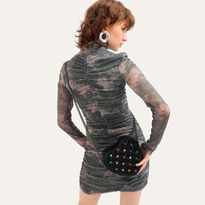 heart shaped crossbody bag, view 3 - MRSLM