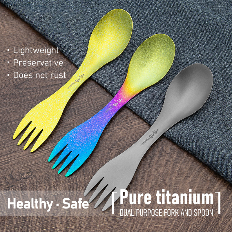 ultralight titanium spork, view 8 - MRSLM