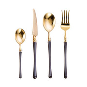 black gold cutlery set, view 2 - MRSLM