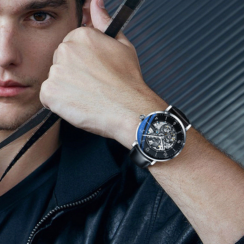 Men's hollow automatic mechanical watch - MRSLM
