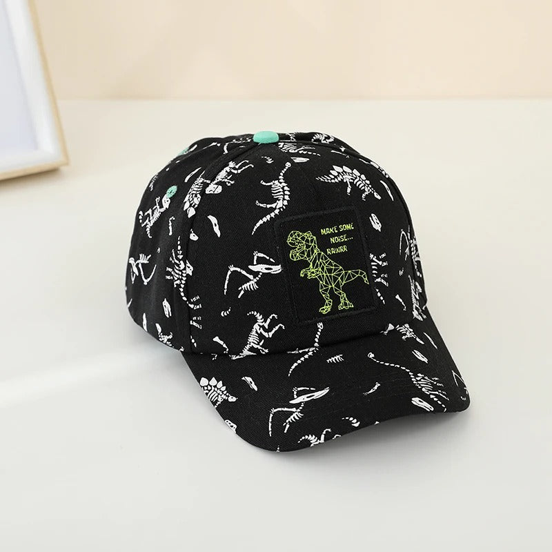 kids dinosaur baseball cap, view 3 - MRSLM