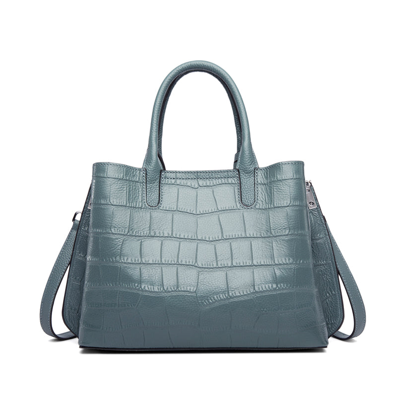 genuine leather women's tote bag, view 5 - MRSLM