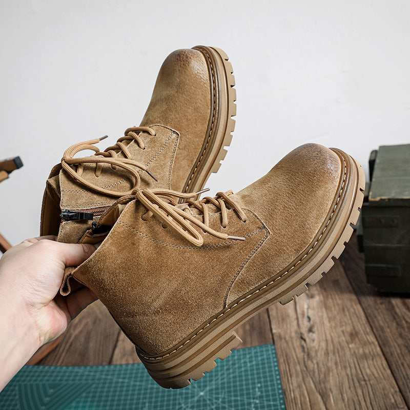 men's vintage leather ankle boots, view 13 - MRSLM