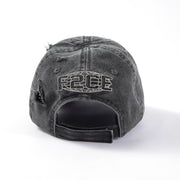 adjustable black cotton cap, view 4 - MRSLM