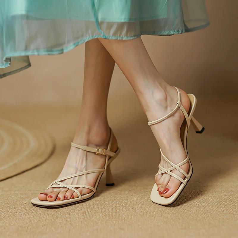 elegant high heel sandals for women - MRSLM