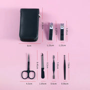 6-piece stainless steel manicure and pedicure set, view 8 - MRSLM