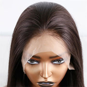 13x4 front lace long straight wig side bangs, view 2 - MRSLM